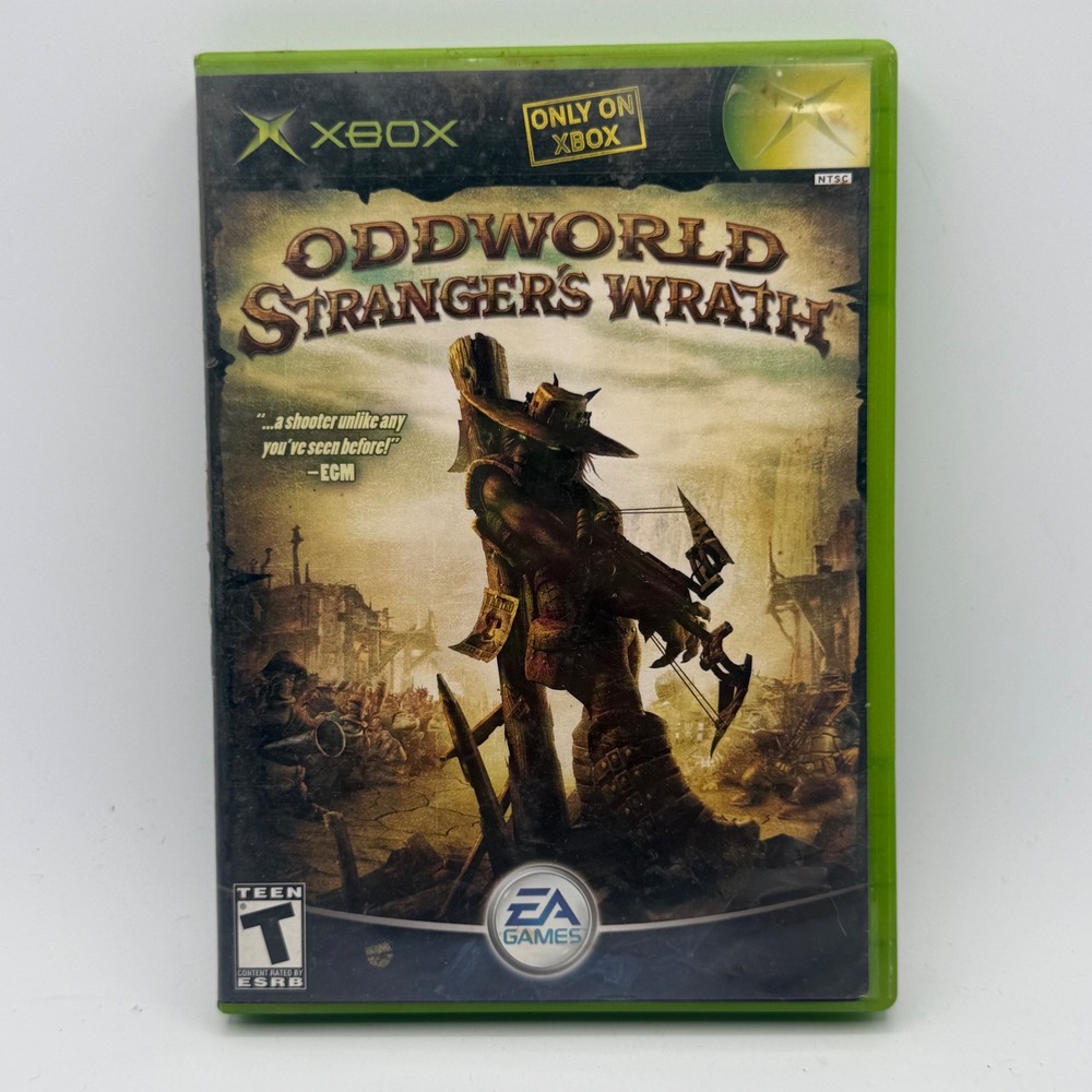 EA Games Oddworld Strangers Wrath Xbox NTSC Green Excellent CIB Action Shooter